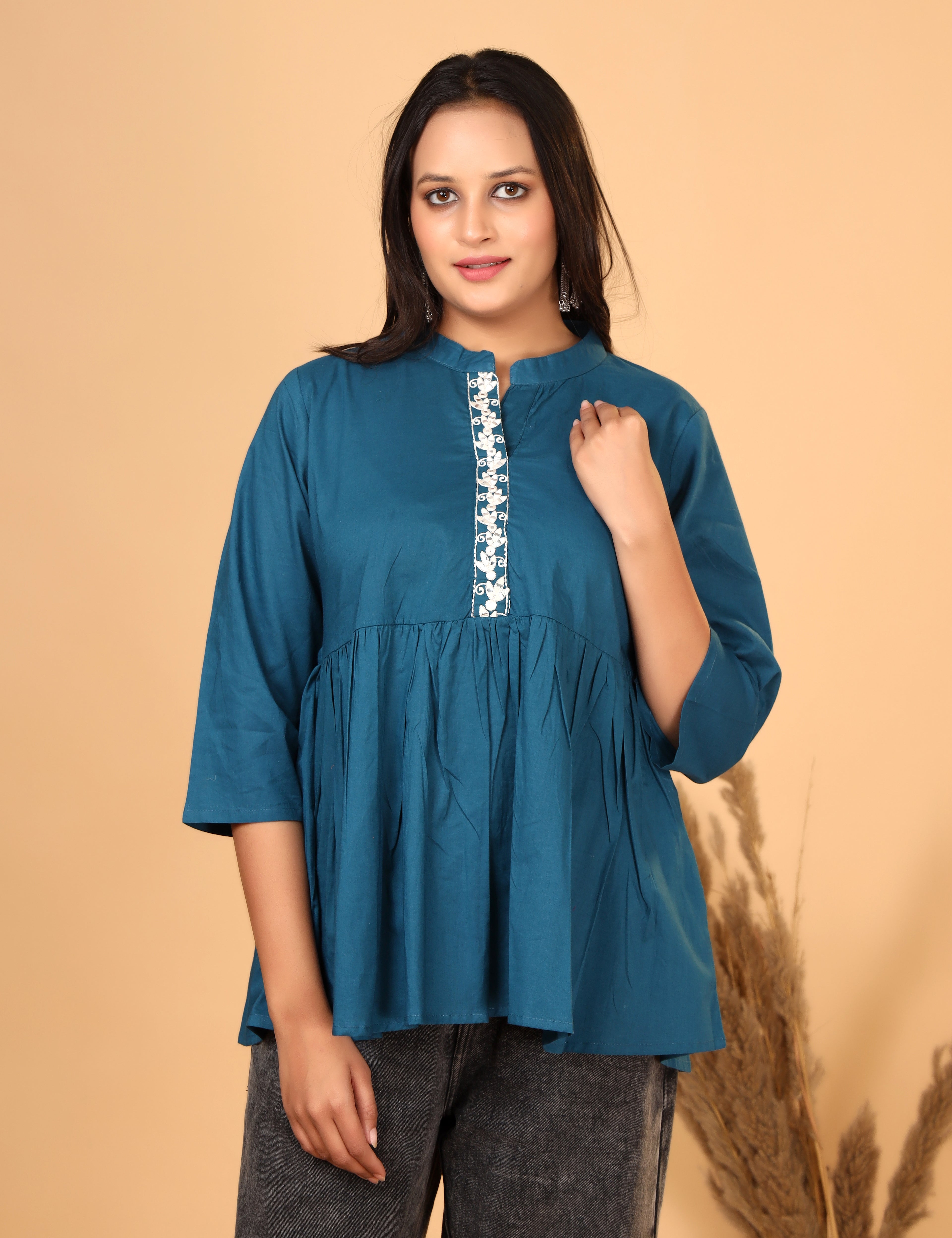 Women’s Printed Cotton short Top