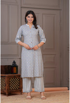 Viscose Foil Print Long Co-ord Set