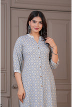 Viscose Foil Print Long Co-ord Set