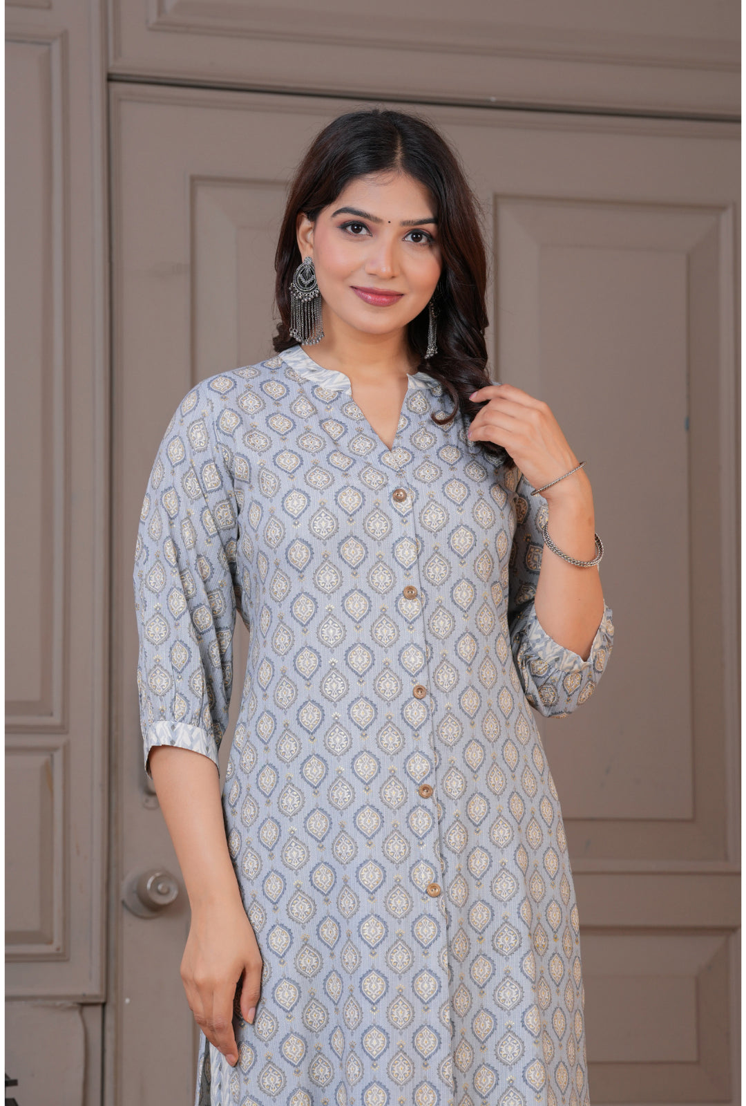 Viscose Foil Print Long Co-ord Set