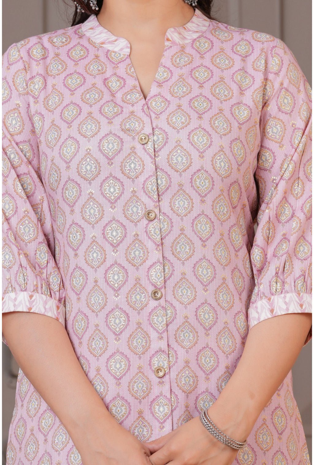 Viscose Foil Print Long Co-ord Set