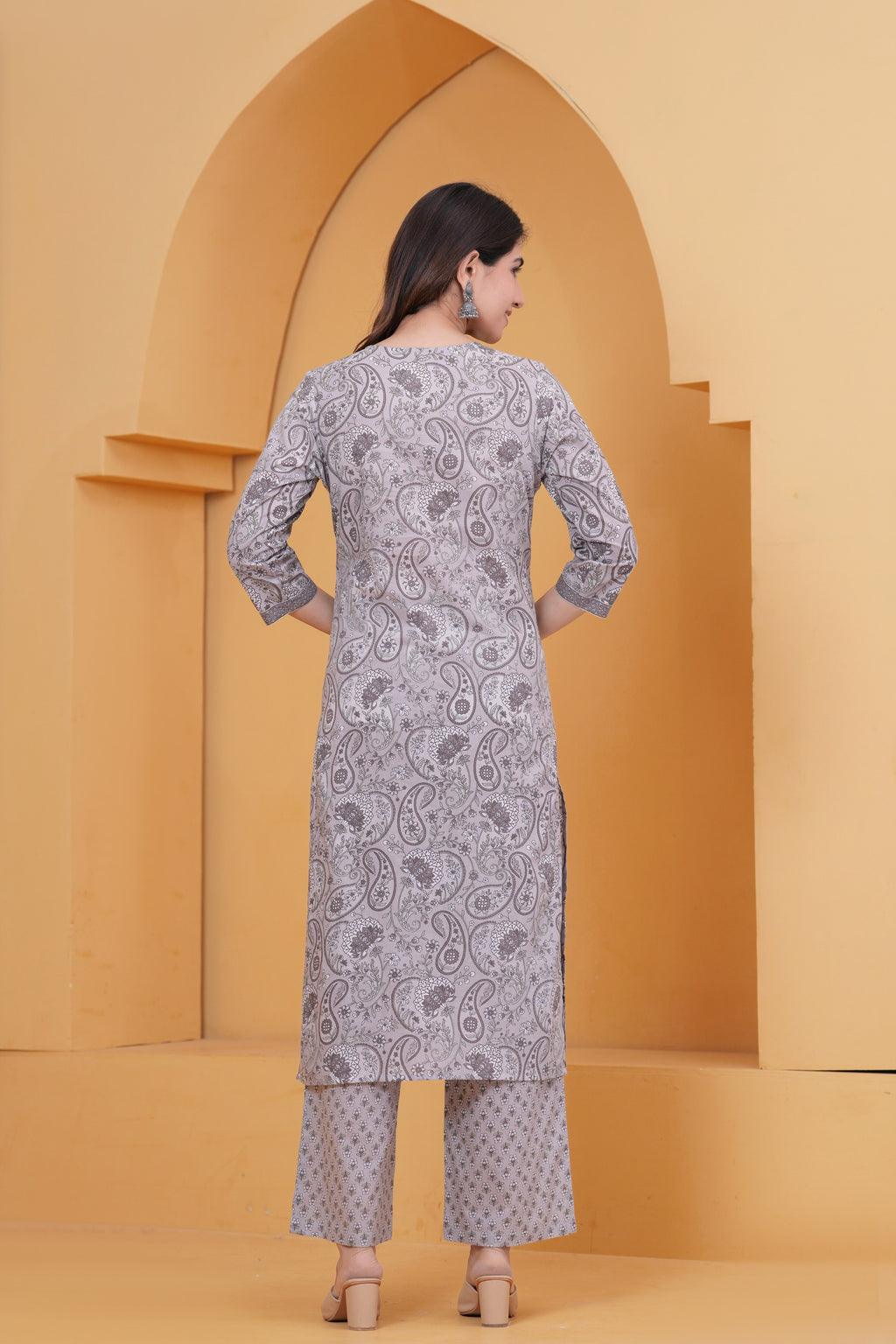 Sanganeri Print Pure Cotton 60*60 3-Piece Suit Set