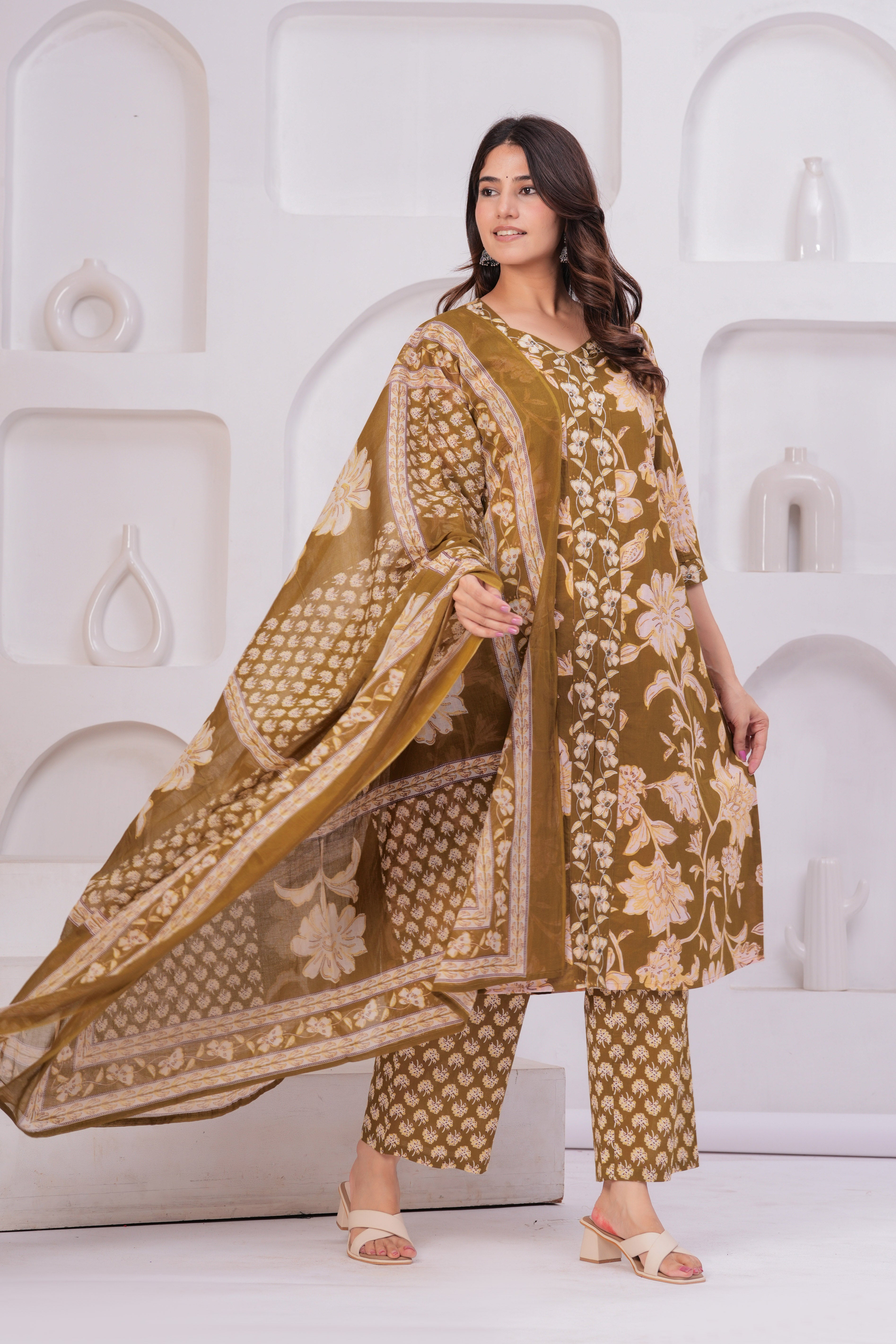 Classic Jaipuri Cotton Suit – 60×60 Fabric with Elegant Embroidery