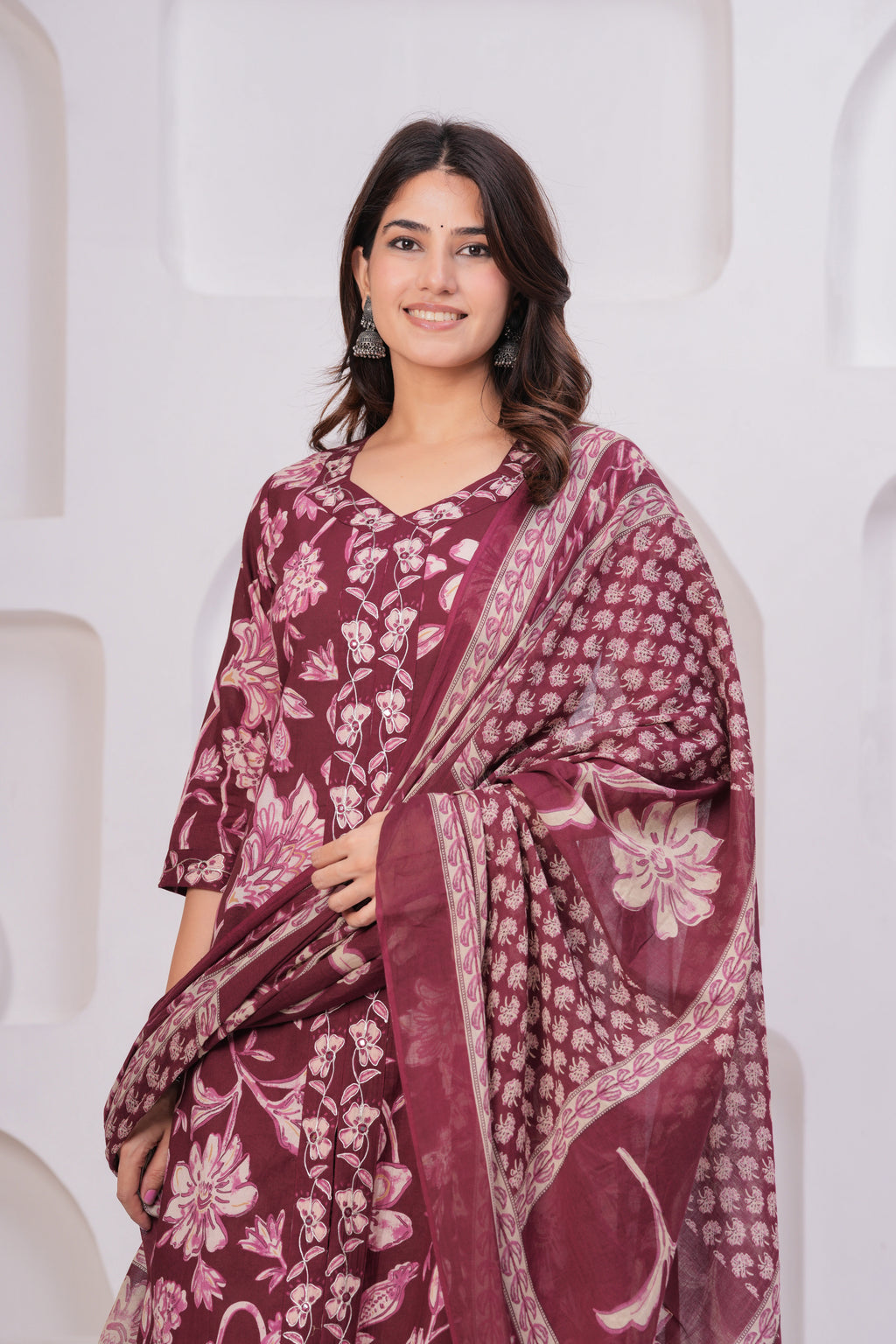 Classic Jaipuri Cotton Suit – 60×60 Fabric with Elegant Embroidery