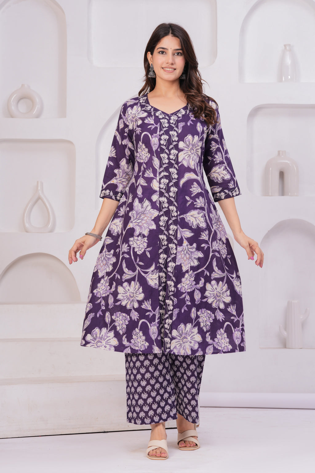 Classic Jaipuri Cotton Suit – 60×60 Fabric with Elegant Embroidery