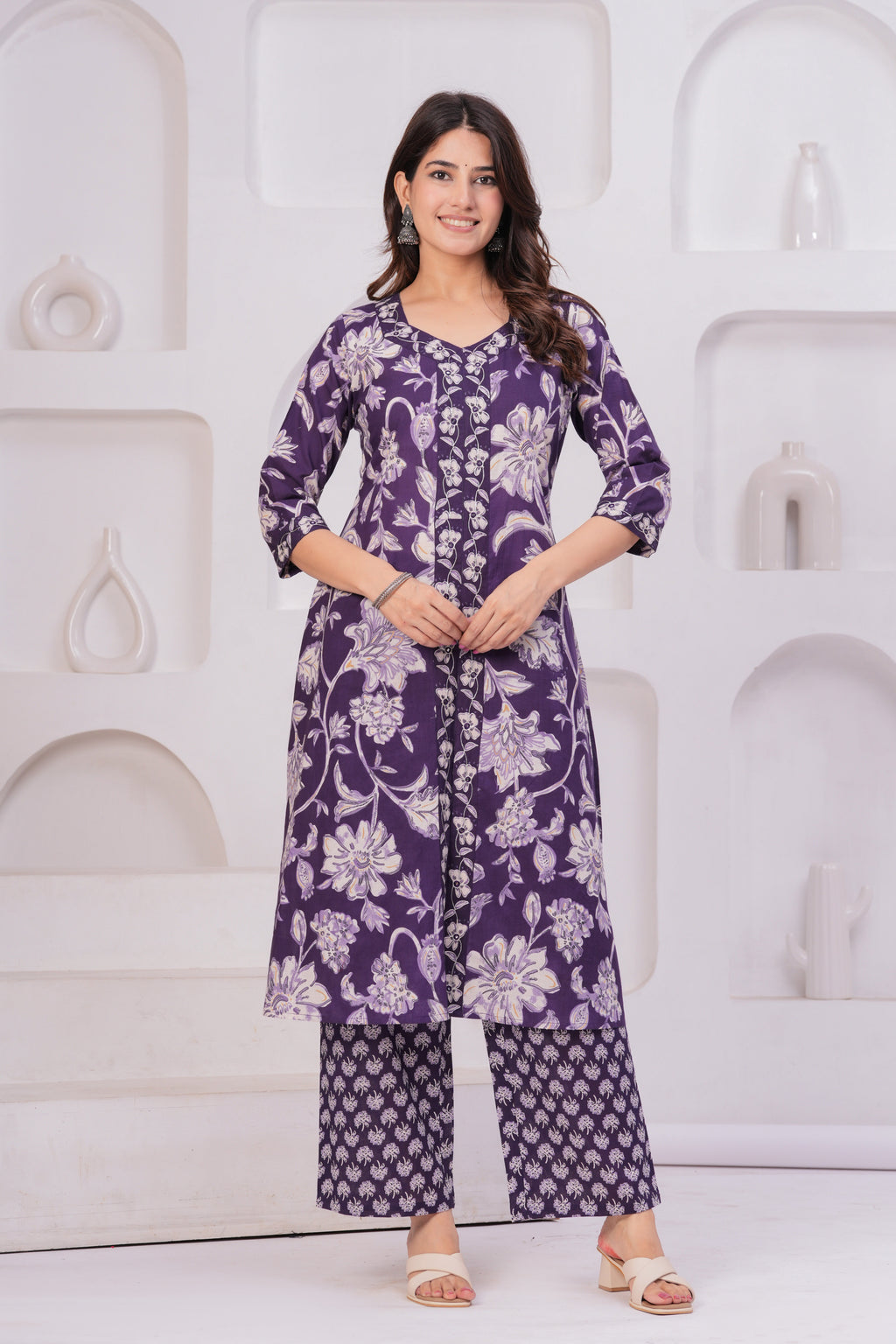 Classic Jaipuri Cotton Suit – 60×60 Fabric with Elegant Embroidery