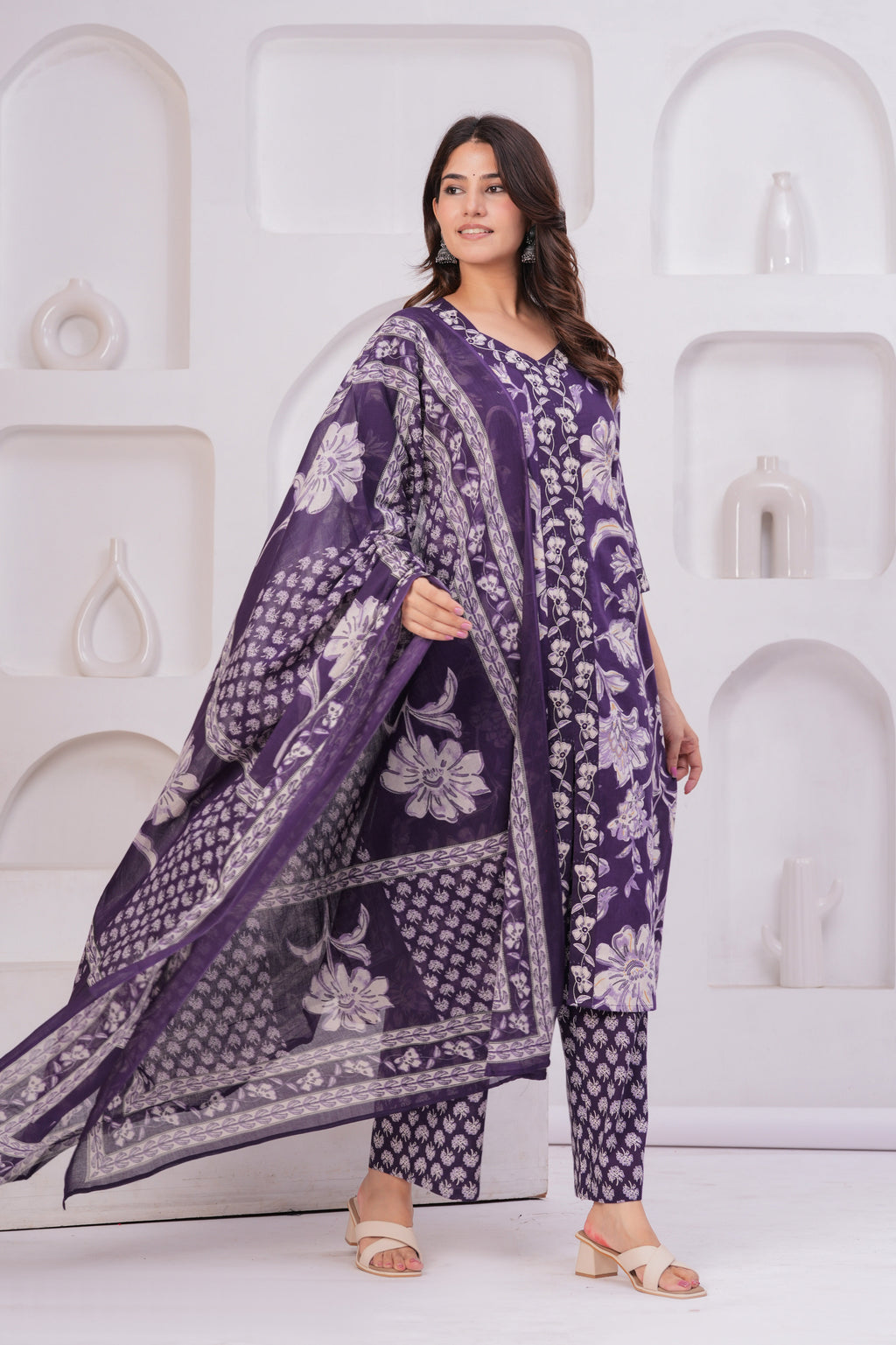 Classic Jaipuri Cotton Suit – 60×60 Fabric with Elegant Embroidery