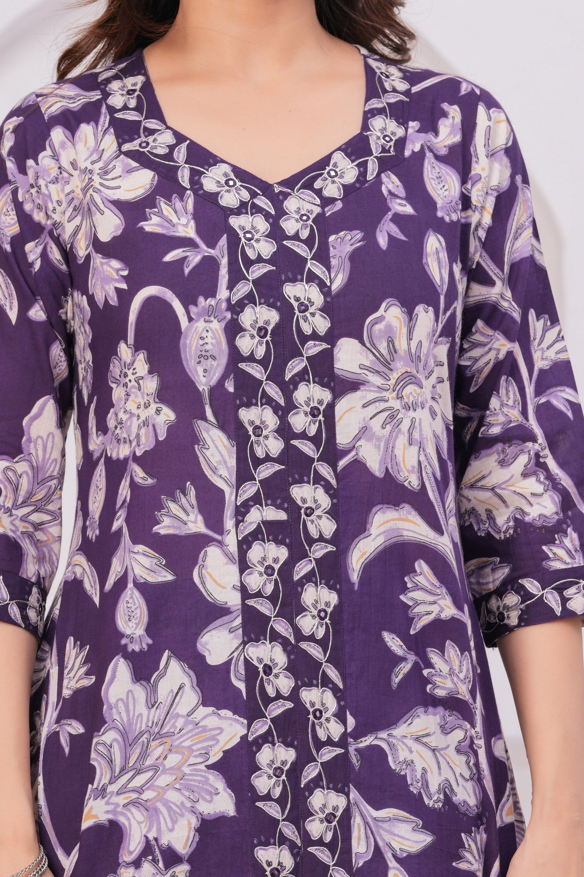 Classic Jaipuri Cotton Suit – 60×60 Fabric with Elegant Embroidery