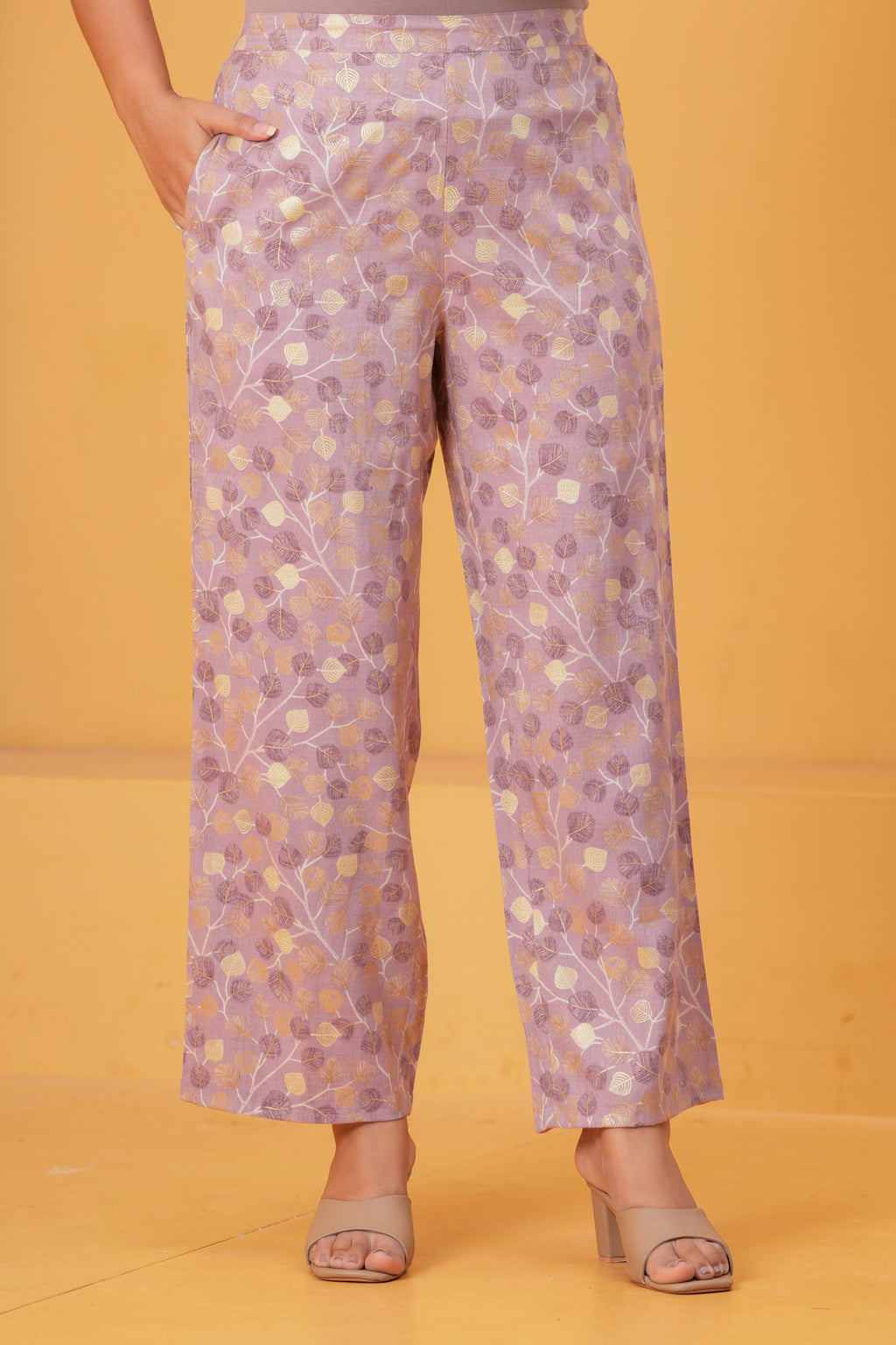 Shiny Leaf Foil Printed Rayon Co-ord Set