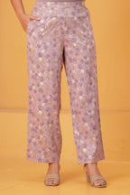 Shiny Leaf Foil Printed Rayon Co-ord Set