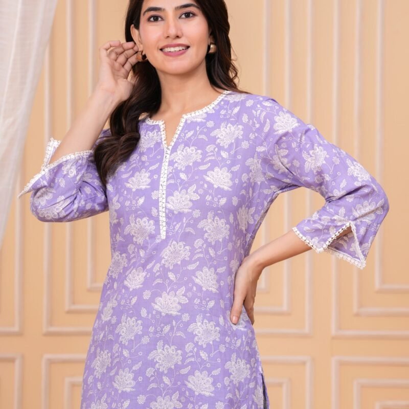 Short Cotton Kurti – Casual & Trendy | Zarizaara