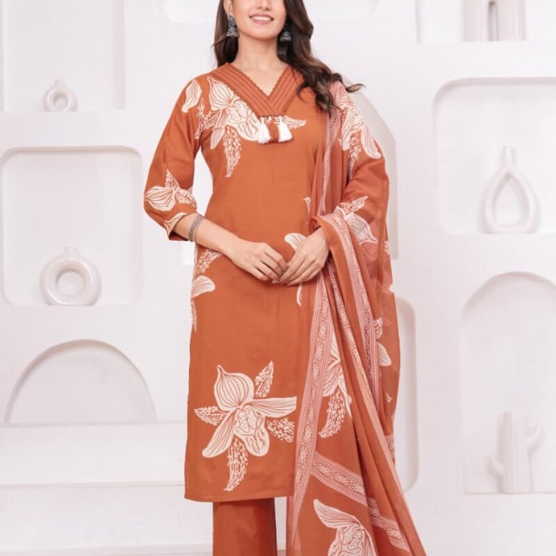 Three Piece Cotton Suit